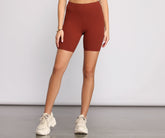 That Basic Life Ribbed Biker Shorts