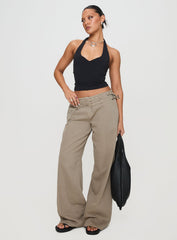 Paltrow Cargo Jeans Washed Brown Petite